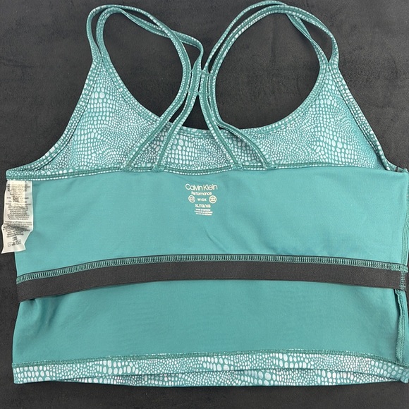 Calvin Klein Performance Printed Strappy-Back Tank Top Size XL - Picture 9 of 14